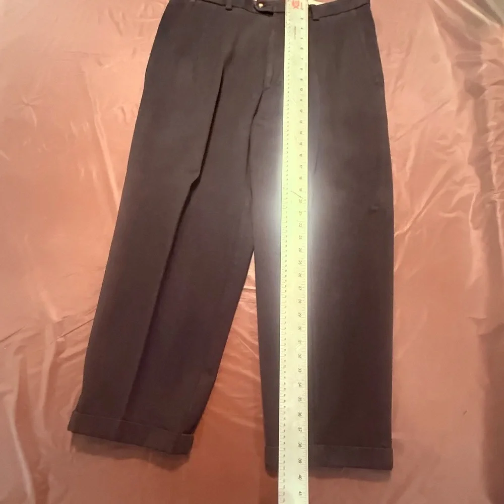 Cutter & Buck Dark Gray Dress Pants 100% Cotton Size 36